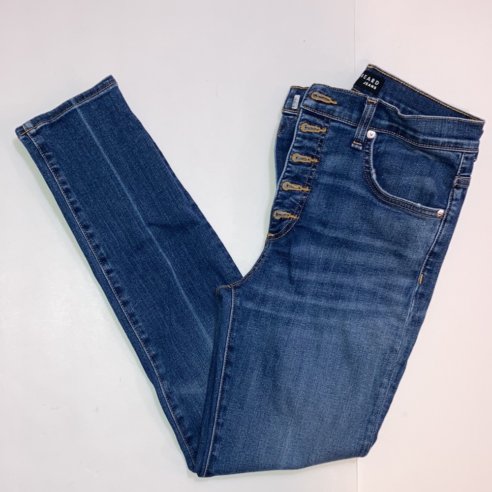 Veronica Beard Debbie High Rise Skinny Jeans Blue 28